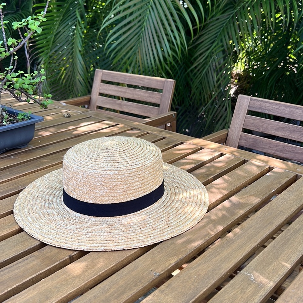 Straw Boater Hat